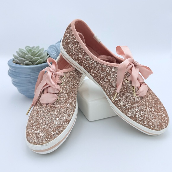 KEDS by Kate Spade Pink Glitter Sz 5.5 NEW *Generic Box* - Picture 5 of 8